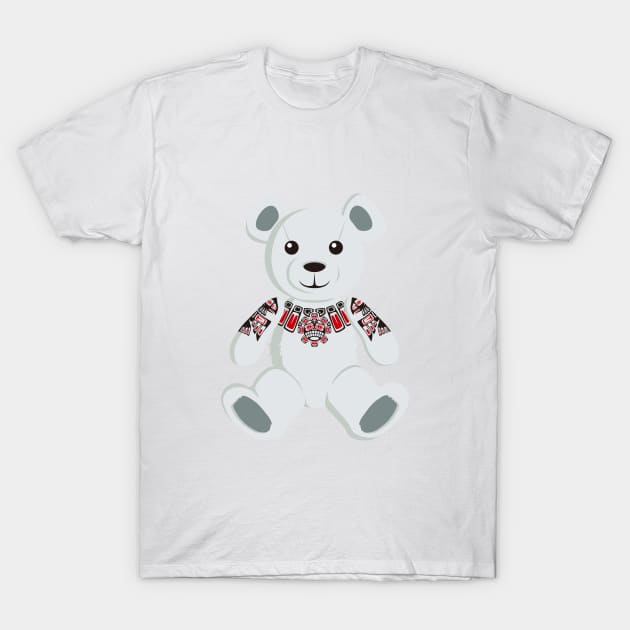 Haida tattooed teddy bear T-Shirt by TurkeysDesign